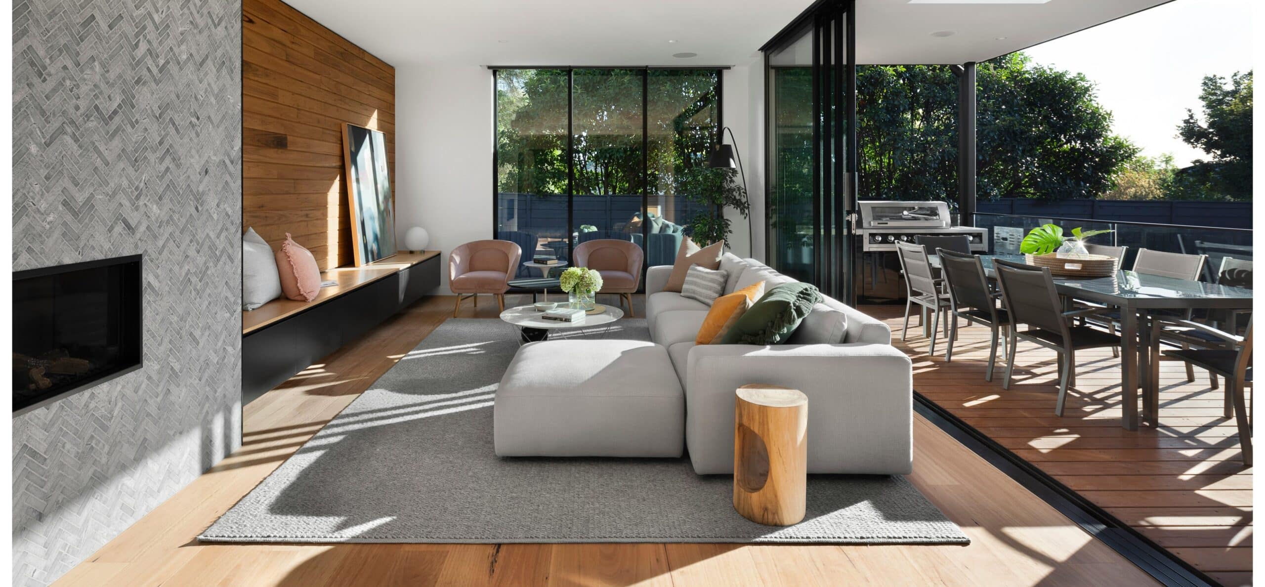 living room with modern interior design